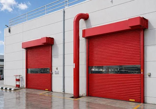 Fire rated rolling shutter for industrial and commercial premises