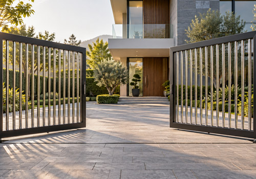 Mild steel automatic gate manufactured by Vijaylakshmi