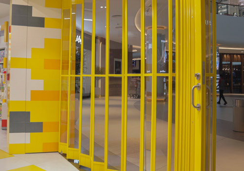 Transparent polycarbonate sliding door manufactured by Vijaylakshmi